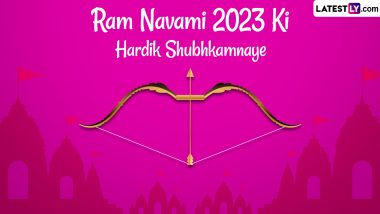 Ram Navami 2023 Messages in Hindi and Images: WhatsApp Stickers, 'Jai Shri Ram' Photos, GIF Greetings and Wishes To Celebrate the Hindu Festival